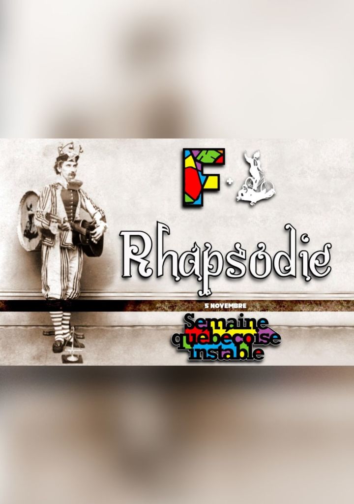 affiche spectacle improvisation Rhapsodie productions de l'instable