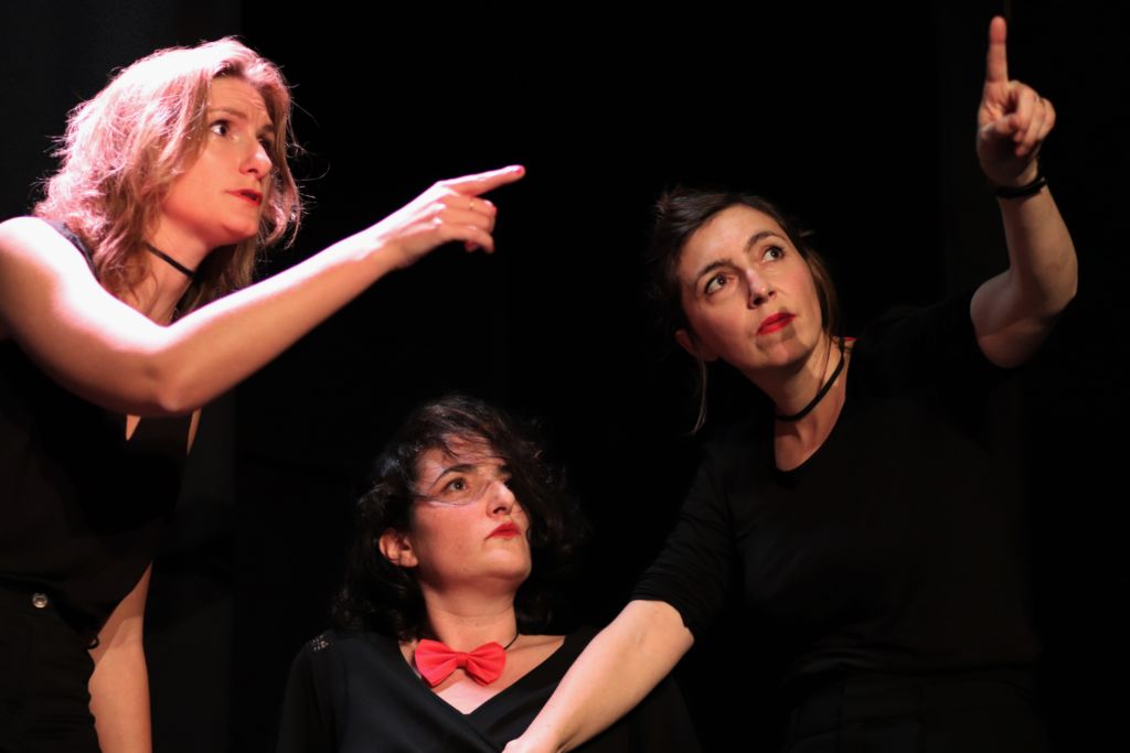 Comédiennes de Les Ladies improvisent spectacle d'improvisation de la compagnie des travaux finis